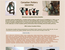 Tablet Screenshot of canadianpotteryidentifier.com